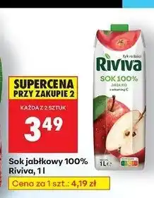 Biedronka Sok jabłkowy Riviva oferta