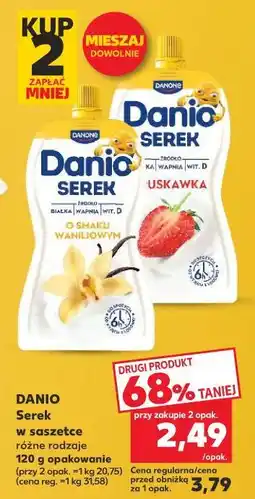 Kaufland Serek truskawkowy Danone Danio oferta