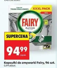 Biedronka Kapsułki do zmywarki lemon Fairy Platinum oferta