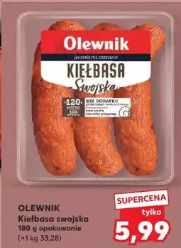 Kaufland Kiełbasa swojska Olewnik oferta