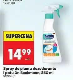 Biedronka Spray do plam z dezodorantu i potu Dr. Beckmann oferta
