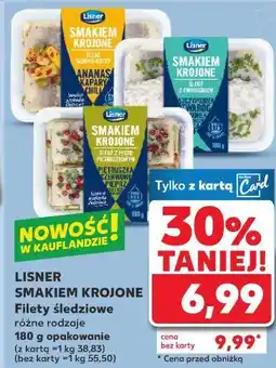 Kaufland Śledzie smakiem krojone z pietruszką i czerwowym pieprzem Lisner oferta