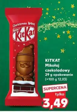 Kaufland Figurka mikołaj z czekolady Kitkat oferta