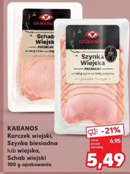 Kaufland Schab wiejski Kabanos oferta