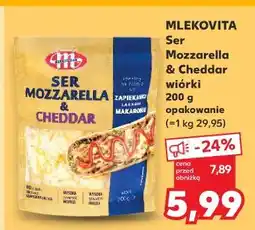 Kaufland Ser wiórki mozzarella & cheddar Mlekovita oferta