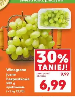 Kaufland Winogrono jasne bezpestkowe oferta