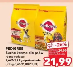 Kaufland Karma dla psa wołowina drób Pedigree Vital oferta