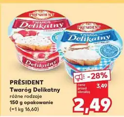 Kaufland Twaróg delikatny z rzodkiewką President oferta