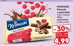 Kaufland Paluszki w czekoladzie z galaretką malinową Krakuski oferta