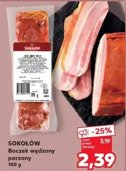 Kaufland Boczek wędzony parzony Sokołów oferta