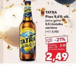 Kaufland Piwo Tatra Jasne Pełne oferta