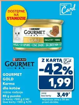 Kaufland Karma dla kota królik Purina Gourmet Gold oferta