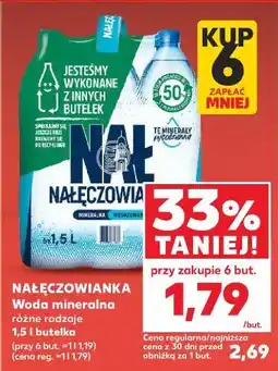 Kaufland Woda niegazowana Nałęczowianka oferta