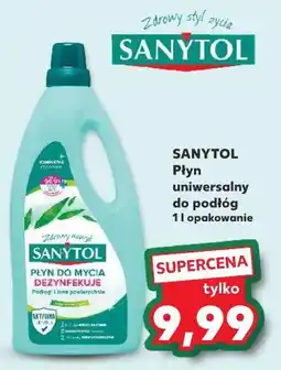 Kaufland Płyn dezynfekuje i czyści podłogi inne powierzchnie eukaliptus Sanytol oferta