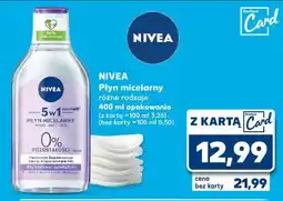 Kaufland Płyn micelarny formuła 3w1 cera wrażliwa i nadwrażliwa Nivea Micellair oferta