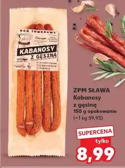 Kaufland Kabanosy z gęsiną Sława oferta