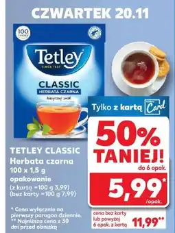 Kaufland Herbata czarna Tetley Classic oferta