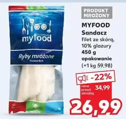 Kaufland Sandacz - filet ze skórą mrożony Myfood oferta