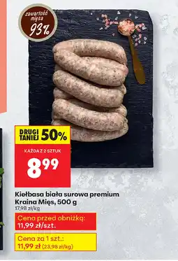 Biedronka Kiełbasa biała Kraina Mięs oferta