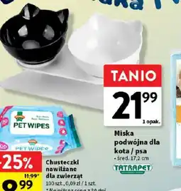 Intermarche Miska podwójna dla kota / psa oferta