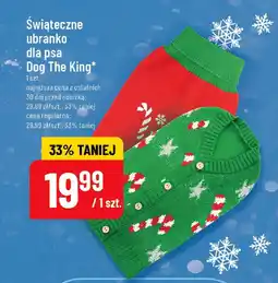 Polomarket Świąteczne ubranko dla psa Dog The King oferta