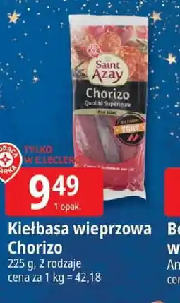 E.Leclerc Kiełbasa wieprzowa Chorizo oferta