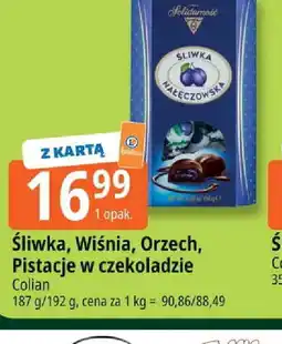 E.Leclerc Sliwka, Wiśnia, Orzech, Pistacje w czekoladzie oferta