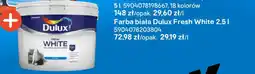 Castorama Farba biała Dulux Fresh White oferta