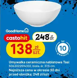 Castorama Good Home Umywalka ceramiczna nablatowa Tasi oferta