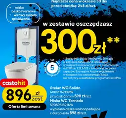 Castorama Stelaż WC Solido + miska WC Tornado oferta