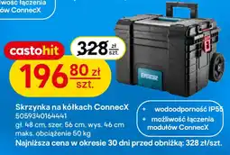 Castorama Skrzynka na kółkach ConnecX oferta