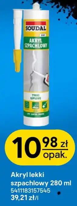 Castorama Akryl lekki szpachlowy SOUDAL oferta