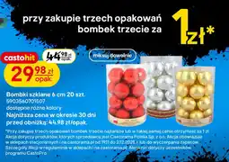 Castorama Bombki szklane 6 cm oferta