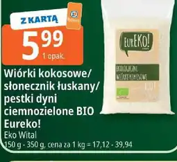 E.Leclerc Wiórki kokosowe/ słonecznik łuskany/ pestki dyni ciemnozielone BIO Eureko! oferta