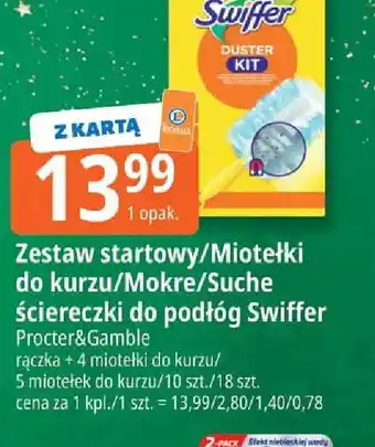 Zestaw startowy/Miotelki do kurzu/Mokre/Suche ściereczki do podłóg Swiffer