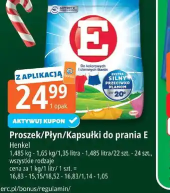 E.Leclerc Proszek/Płyn/Kapsułki do prania E oferta