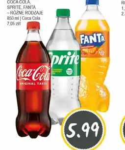 Słoneczko Napój Gazowany Coca Cola, Sprite, Fanta oferta