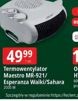 E.Leclerc Termowentylator oferta