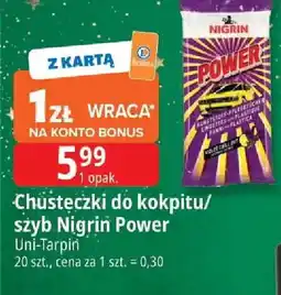 E.Leclerc Chusteczki do kokpitu/szyb Nigrin Power oferta