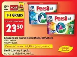 Biedronka Kapsułki do prania Persil Discs, 20/22 szt oferta