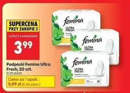 Biedronka Podpaski Femina Ultra Fresh, 20 szt oferta