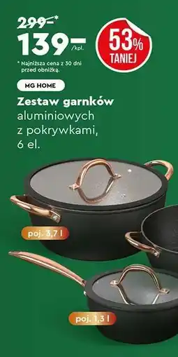 Biedronka Zestaw garnków oferta