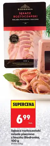 Biedronka Sękacz roztoczański rolada pieczona z boczku Biedronka oferta