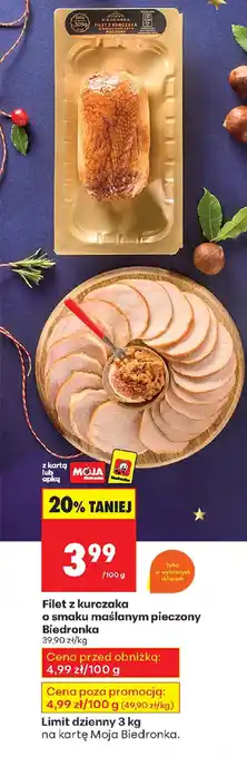 Filet z kurczaka o smaku maślanym pieczony Biedronka