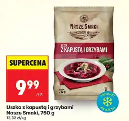 Biedronka Uszka z kapustą i grzybami Nasze Smaki oferta