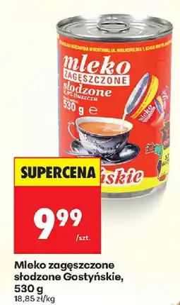 Biedronka Mleko zagęszczone słodzone Gostyńskie oferta