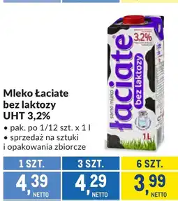 Makro Mleko bez laktozy Łaciate oferta