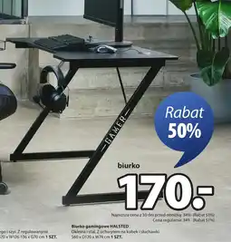 JYSK Biurko gamingowe oferta