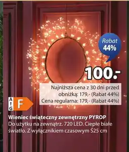 JYSK Wieniec świąteczny Białe oferta