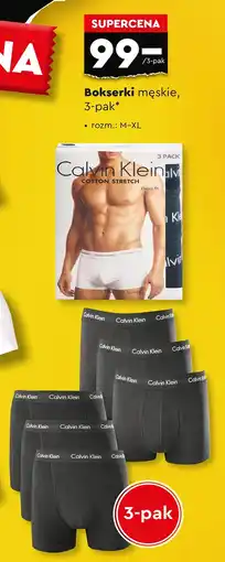 Biedronka Bokserki męskie Calvin Klein oferta